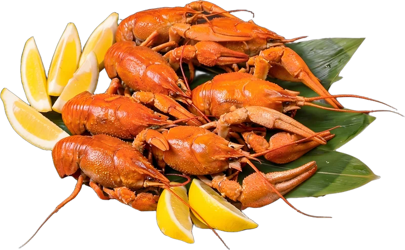 Crayfish with lemon